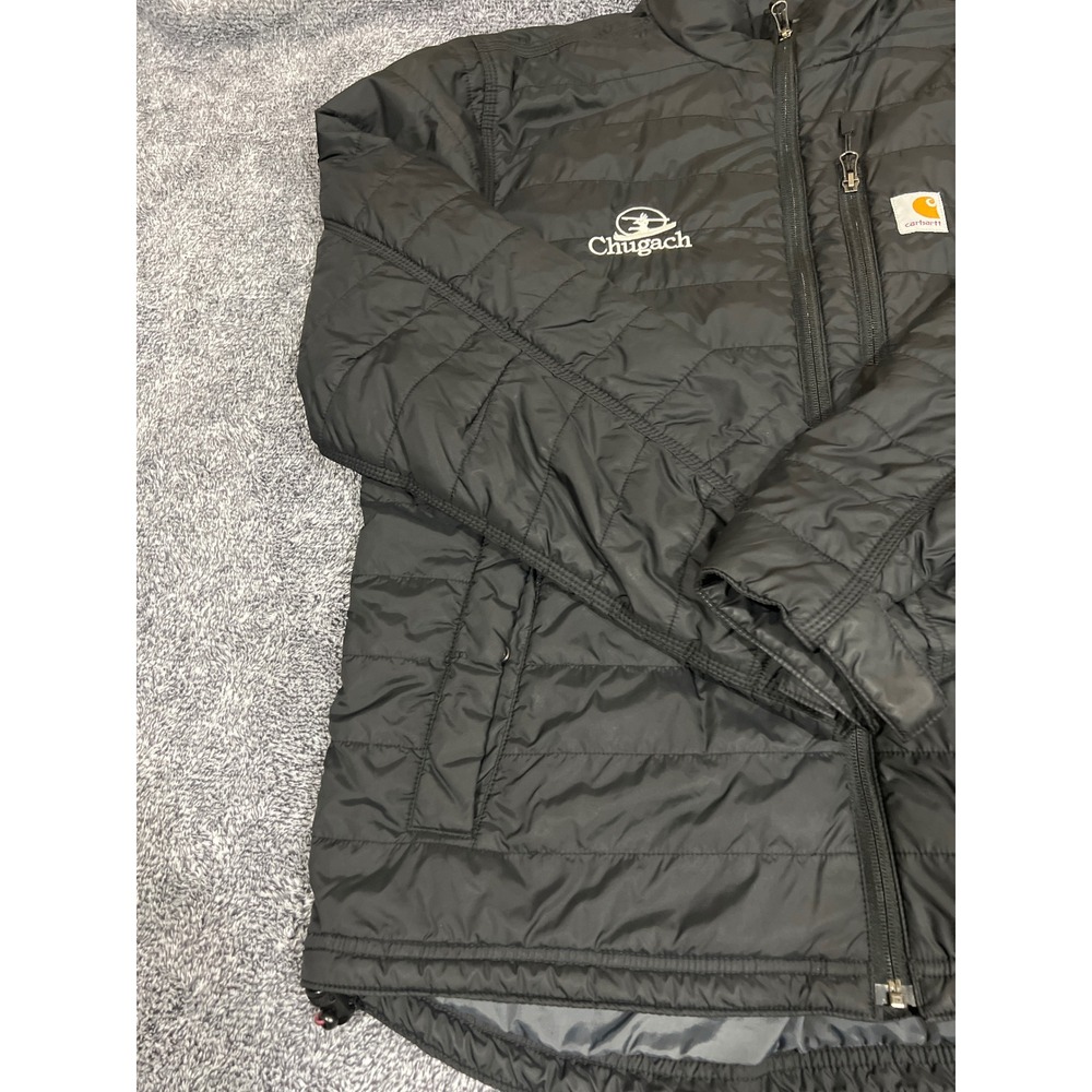 Carhartt Men Black Gilliam Insulated Puffer Jacket 102208 001 Medium Chugach - Picture 8 of 16